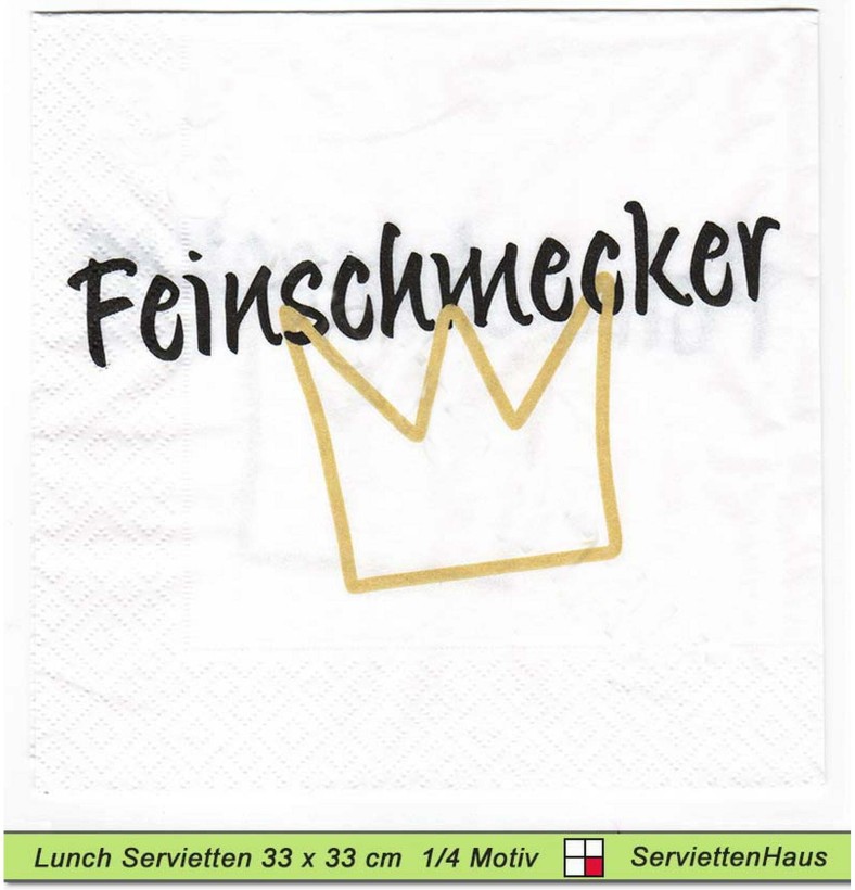 Feinschmecker - 1 Lunch Serviette